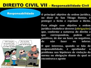 DIREITO CIVIL VII   – Responsabilidade Civil

 Responsabilidade
 