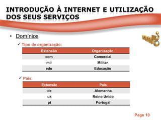 Domínios Tipo de organização: País: Extensão Organização com Comercial mil Militar edu Educação Extensão País de Alemanha uk Reino Unido pt Portugal 