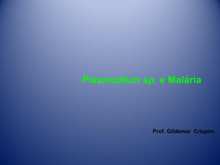 Plasmodium sp. e Malária

Prof. Gildemar Crispim

 