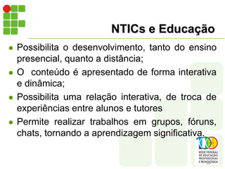 Sociedade PedagógicaNuma Sociedade Pedagógica o sujeito: É autodidata;É gestor do seu próprio conhecimento e das formas de acessá-lo;Permite a si uma formação contínua;