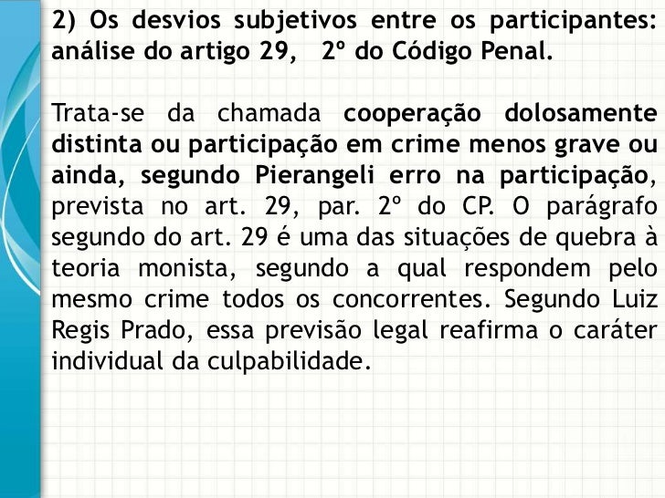 Artigo 29 cp