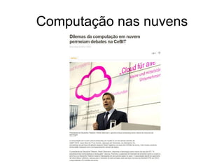 Computação nas nuvens
 