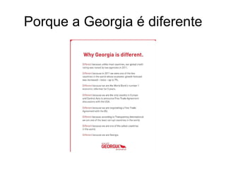 Porque a Georgia é diferente
 