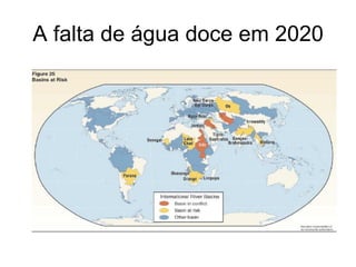 A falta de água doce em 2020
 