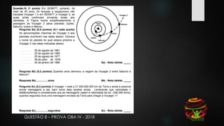 QUESTÃO 8 – PROVA OBA IV - 2018
 