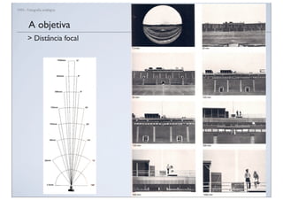 FAN - Fotograﬁa analógica Prof.a Fernanda Pozza
A objetiva
> Distância focal
 