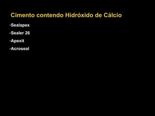 Sealapex Sealer 26 Apexit Acroseal Cimento contendo Hidróxido de Cálcio 