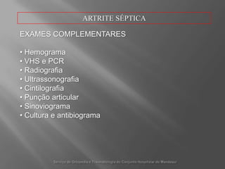 HipertermiaServiço de Ortopedia e Traumatologia do ConjuntoHospitalar do Mandaqui