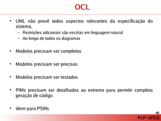 PLP – Paradigma de Programação Orientado a Modelos