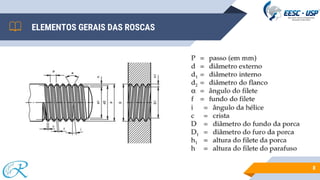 ELEMENTOS GERAIS DAS ROSCAS
8
 