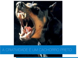 A CRIATIVIDADE É UM CACHORRO PRETO
 