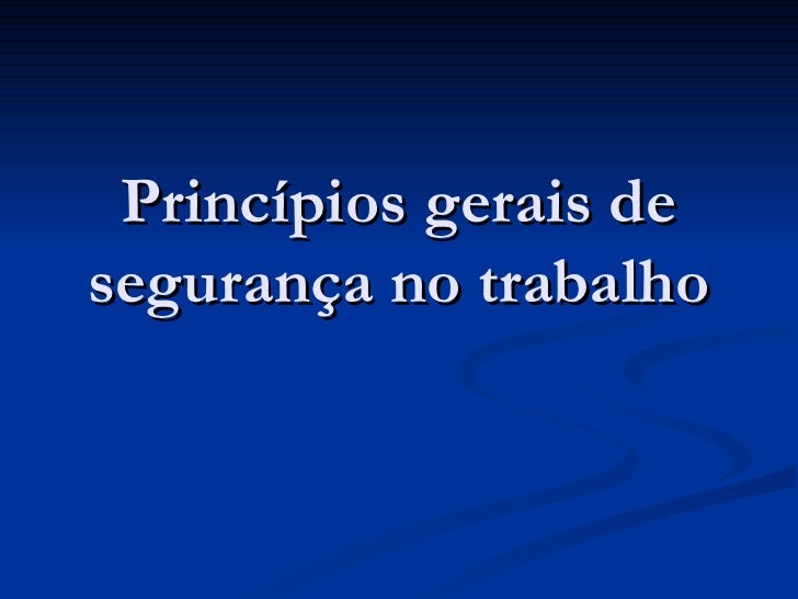 Aula de segurança do trabalho Aula de segurança do trabalho