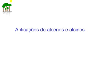 Aplicações de alcenos e alcinos
 