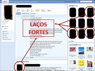 LAÇOS	
  
FORTES
LAÇOS	
  
FORTES
 