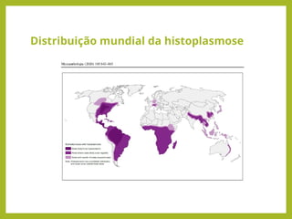 Distribuição mundial da histoplasmose
 