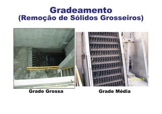 Grade Grossa Grade Média
Gradeamento
(Remoção de Sólidos Grosseiros)
 