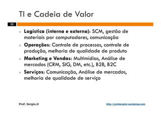 Aulas - Adm. de Sist. de Informacao - 2009