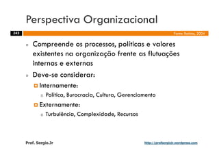 Aulas - Adm. de Sist. de Informacao - 2009