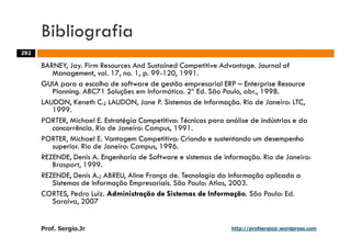 Aulas - Adm. de Sist. de Informacao - 2009