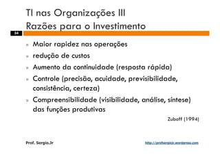 Aulas - Adm. de Sist. de Informacao - 2009
