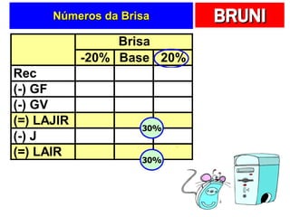 Números da Brisa 30% 30% 