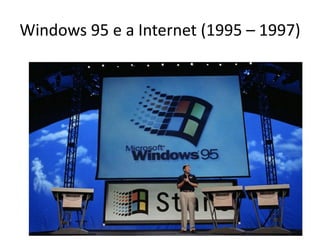 Windows 95 e a Internet (1995 – 1997)
 