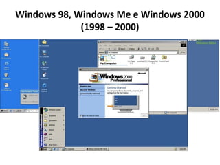 Windows 98, Windows Me e Windows 2000
(1998 – 2000)
 
