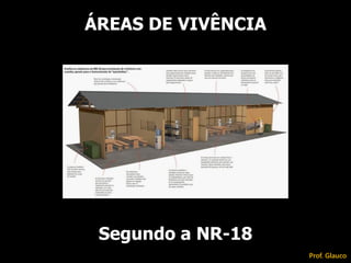 ÁREAS DE VIVÊNCIA
Segundo a NR-18
Prof. Glauco
 