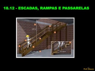 18.12 - ESCADAS, RAMPAS E PASSARELAS
61
Prof. Glauco
 
