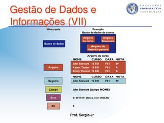 Aulas - Tecnologia II - 2007 - Sergio.Jr