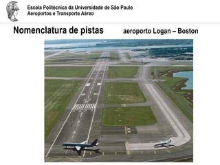 Escola Politécnica da Universidade de São Paulo
Aeroportos e Transporte Aéreo
Nomenclatura de pistas aeroporto Logan – Boston
 