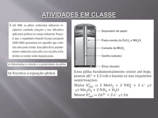 Aulas 10 e 11   potenciais de eletrodo - 2º ano