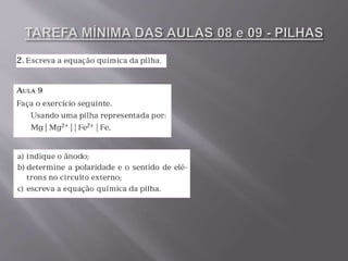 Aulas 10 e 11   potenciais de eletrodo - 2º ano