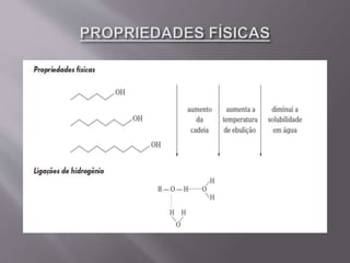 Aulas 11 e 12   propriedades do metanol e do etanol