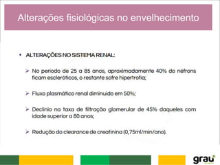 Alterações fisiológicas no envelhecimento
 