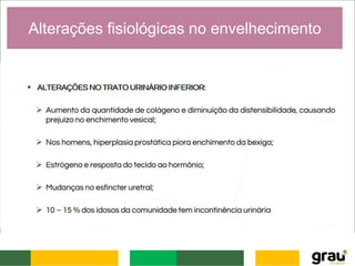 Alterações fisiológicas no envelhecimento
 