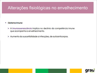 Alterações fisiológicas no envelhecimento
 