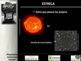 ESTRELA
 Astro que possui luz própria.
Sol
Estrelas de nossa Galáxia
Fonte:http://www.google.com.br/imagens
Fonte:http://www.google.com.br/imagens
 