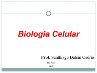 Biologia Celular

      Prof. Santhiago Dalcin Osório
         São Paulo
           2013
 
