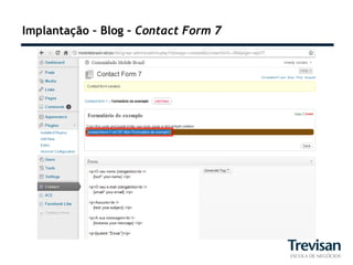 Implantação – Blog – Contact Form 7
 