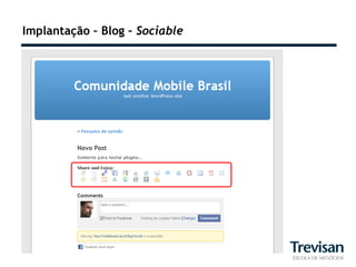 Implantação – Blog – Sociable
 
