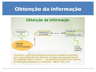 Obtenção da informação  