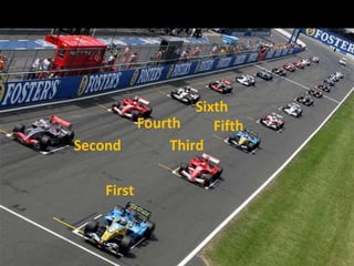 Sixth
            Fourth      Fifth
Second           Third

    First
 