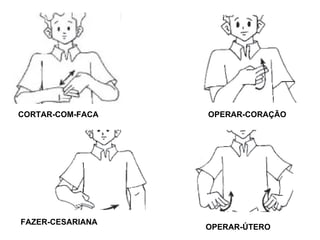 OPERAR-CORAÇÃO CORTAR-COM-FACA FAZER-CESARIANA OPERAR-ÚTERO 