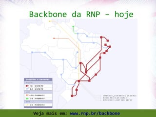 Backbone da RNP – hoje




Profª. Jocelma Rios                                       35
                      Veja mais em: www.rnp.br/backbone
 