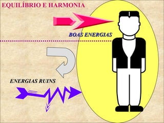 EQUILÍBRIO E HARMONIA ENERGIAS RUINS BOAS ENERGIAS 