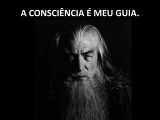 A CONSCIÊNCIA É MEU GUIA.
 