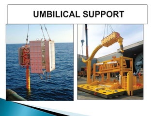 FlexíveisPodem ser de três tipos: Risers, Flowlines e UmbilicaisRisers    Esta linha é exposta a um número de flexões significativas e não estão apoiadas em nada, sofrem ação da maré, da correnteza, das movimentações da plataforma etc...Tubos Rígidos e Flexíveis