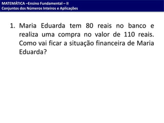 Aulas de matemática(soares)números inteiros (2) | PPTX