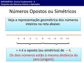 Aulas de matemática(soares)números inteiros (2) | PPTX